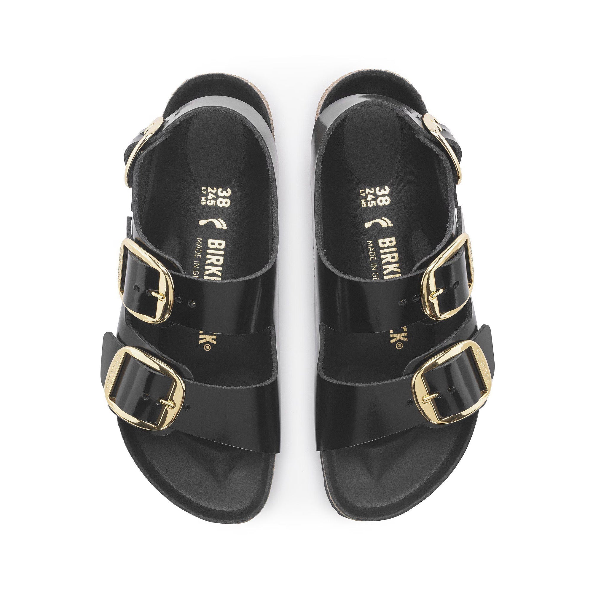 Birkenstock Womens Milano Big Buckle Slippers