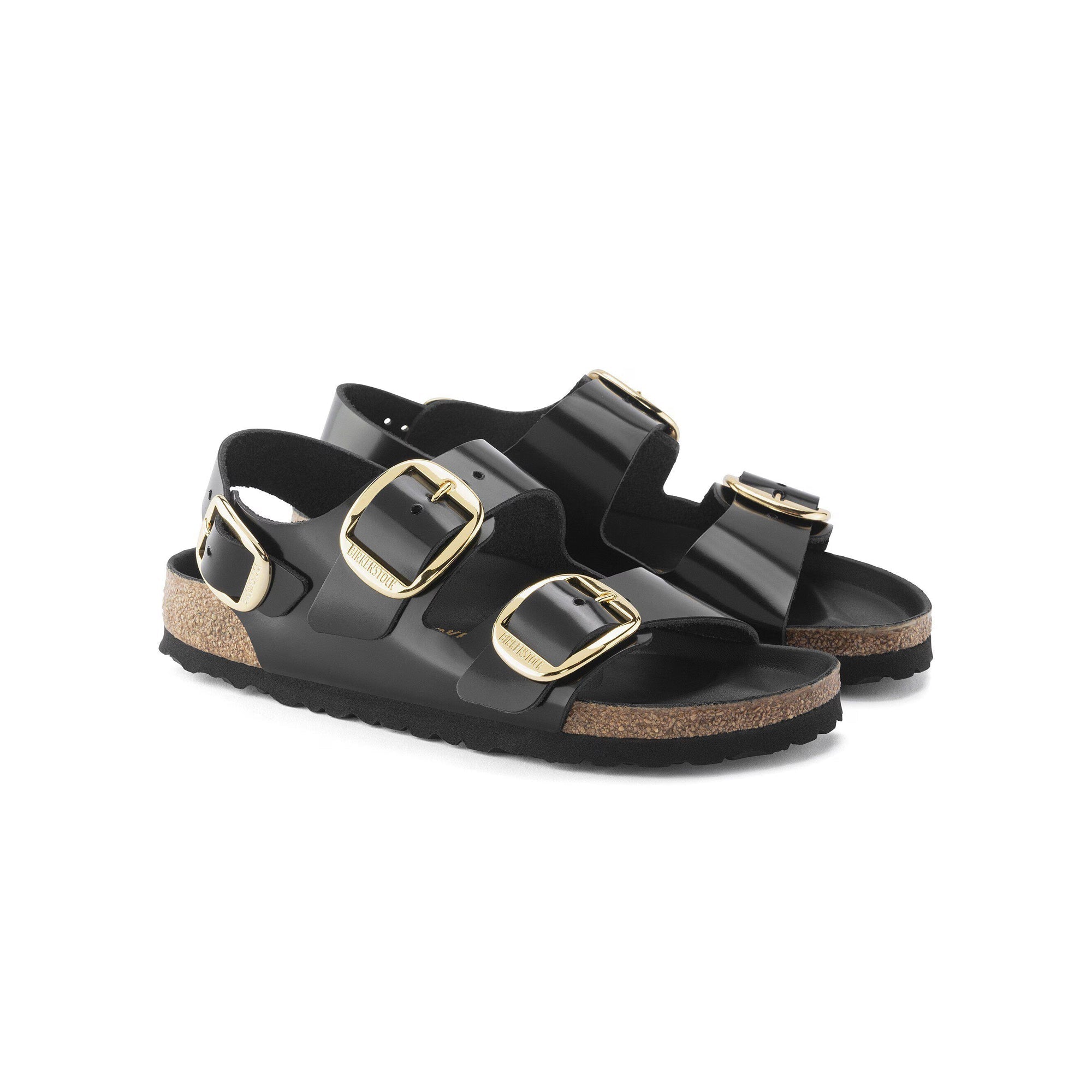 Birkenstock Womens Milano Big Buckle Slippers
